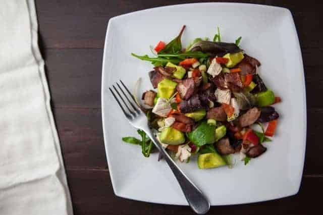 Staying Fit Reducing Portions using a salad plate with vegetables