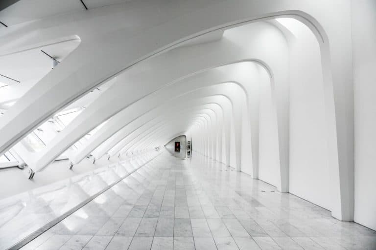 Modern Architectural Hallway in Building